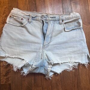 Abercrombie & Fitch Light Wash Denim Shorts